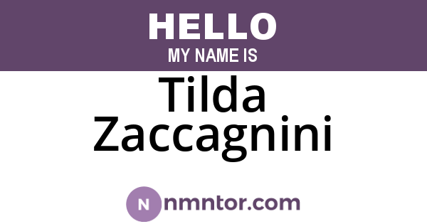 Tilda Zaccagnini