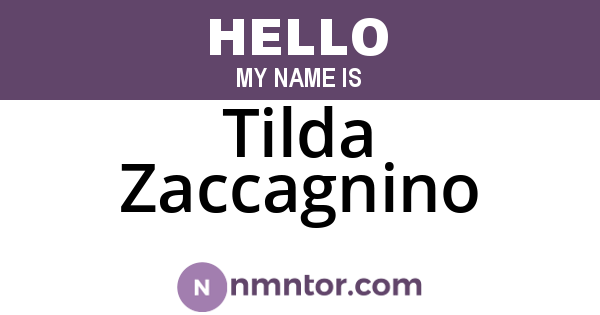 Tilda Zaccagnino