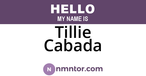 Tillie Cabada