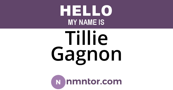 Tillie Gagnon