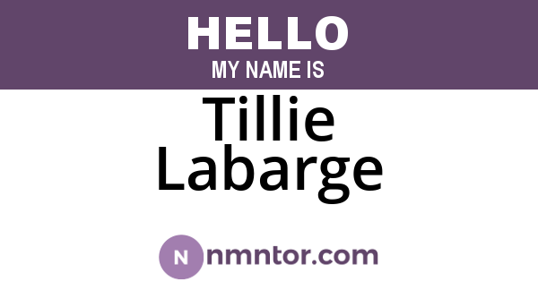 Tillie Labarge