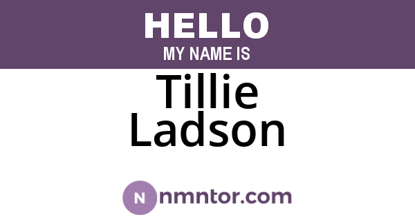 Tillie Ladson