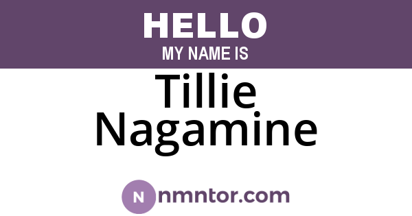Tillie Nagamine