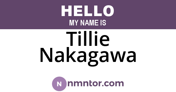 Tillie Nakagawa