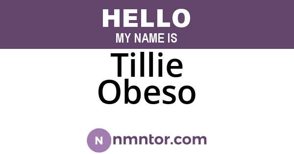 Tillie Obeso
