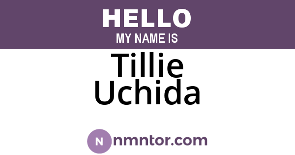 Tillie Uchida