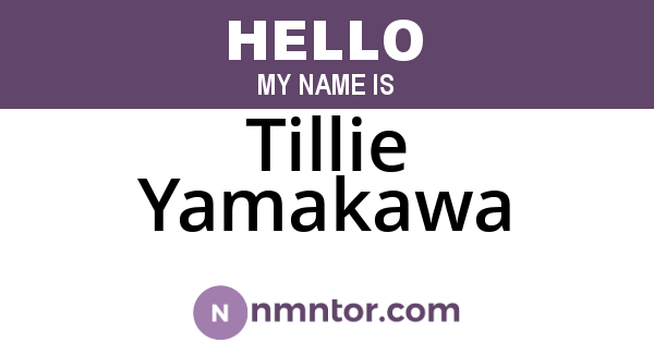 Tillie Yamakawa