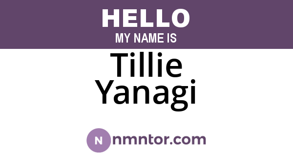 Tillie Yanagi