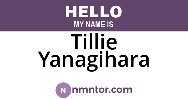 Tillie Yanagihara