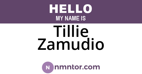 Tillie Zamudio