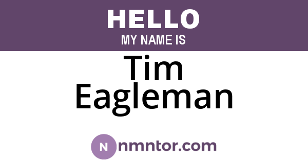 Tim Eagleman