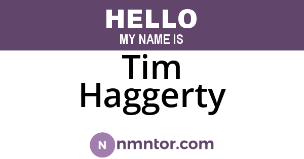 Tim Haggerty