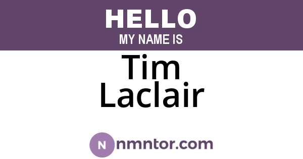 Tim Laclair