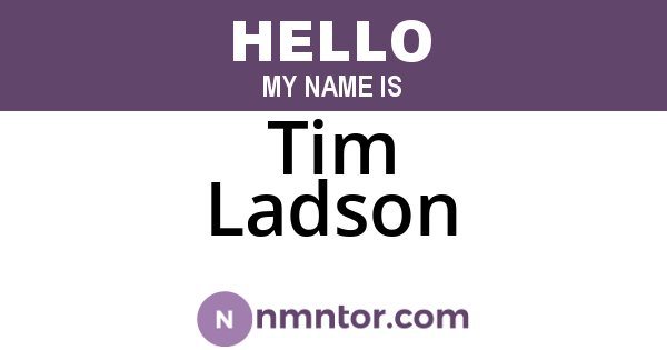 Tim Ladson