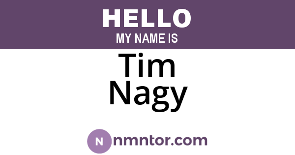 Tim Nagy