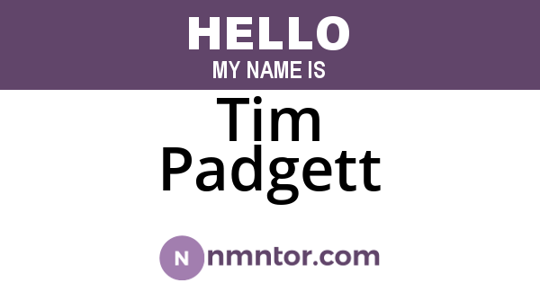 Tim Padgett