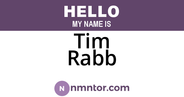 Tim Rabb