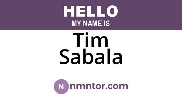 Tim Sabala