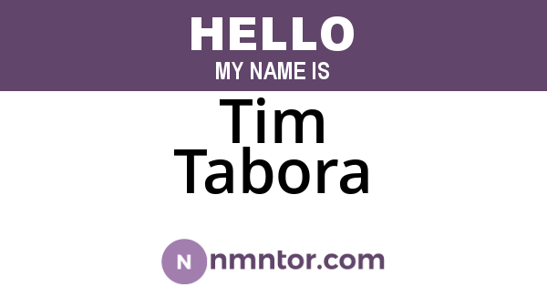 Tim Tabora