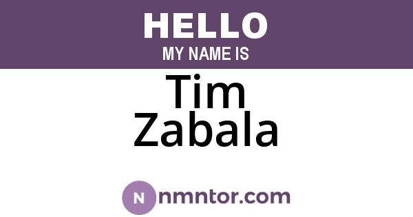 Tim Zabala