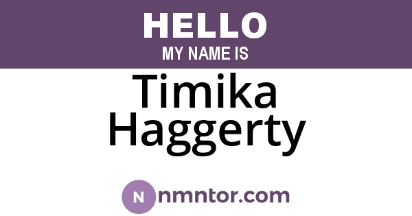 Timika Haggerty