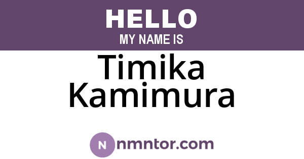 Timika Kamimura