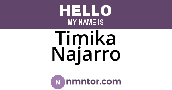 Timika Najarro