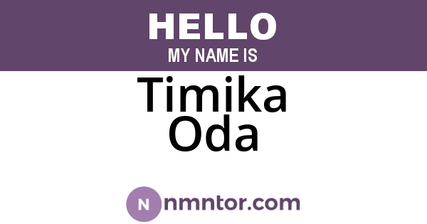 Timika Oda