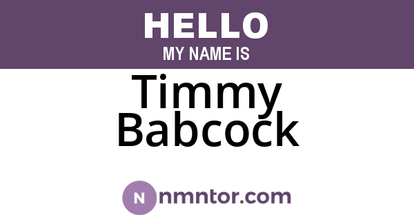 Timmy Babcock