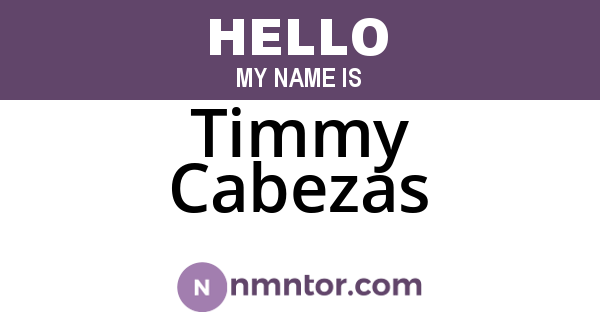 Timmy Cabezas
