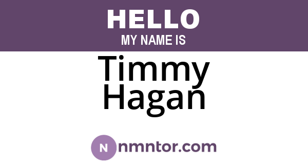 Timmy Hagan
