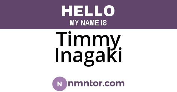 Timmy Inagaki