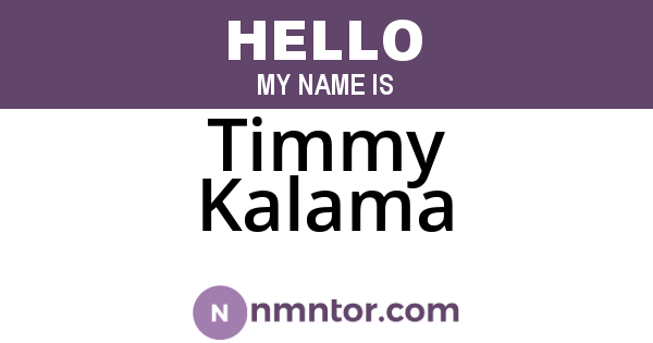 Timmy Kalama