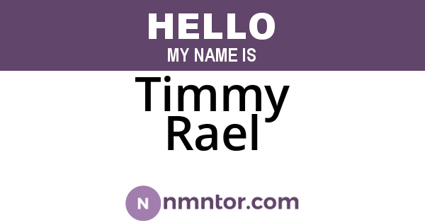 Timmy Rael