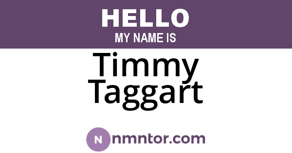 Timmy Taggart