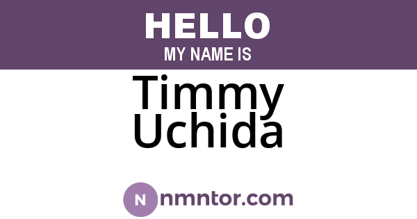 Timmy Uchida