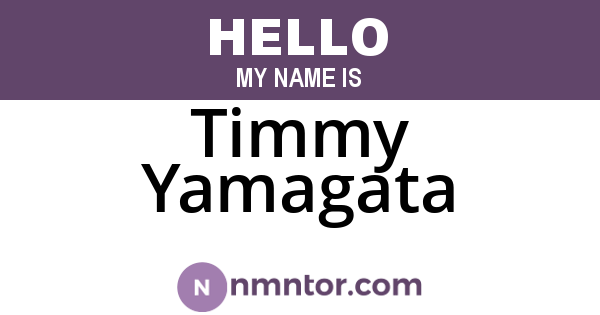 Timmy Yamagata