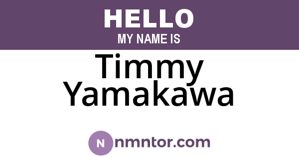 Timmy Yamakawa