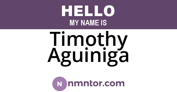 Timothy Aguiniga