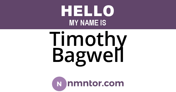 Timothy Bagwell