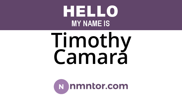 Timothy Camara