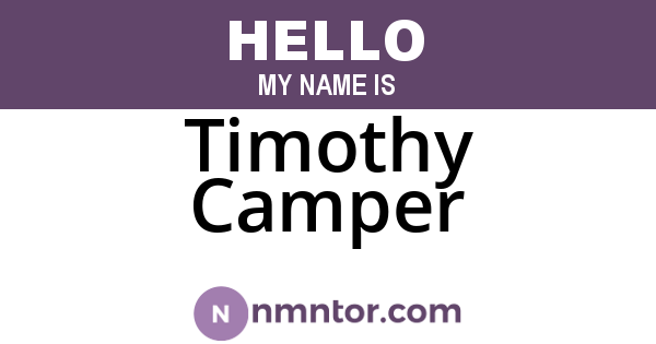 Timothy Camper