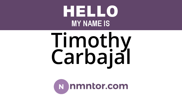 Timothy Carbajal