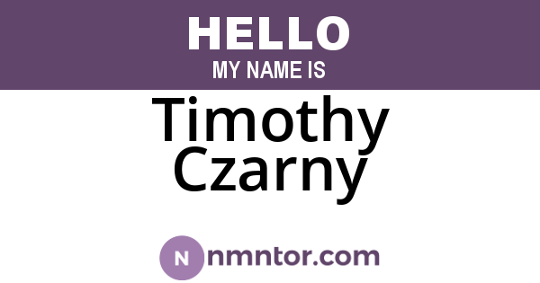 Timothy Czarny