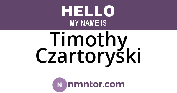 Timothy Czartoryski