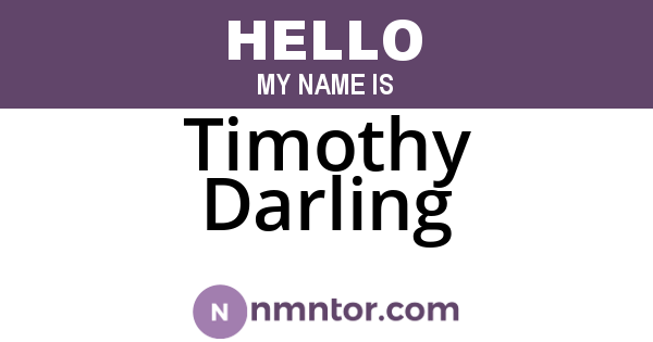 Timothy Darling