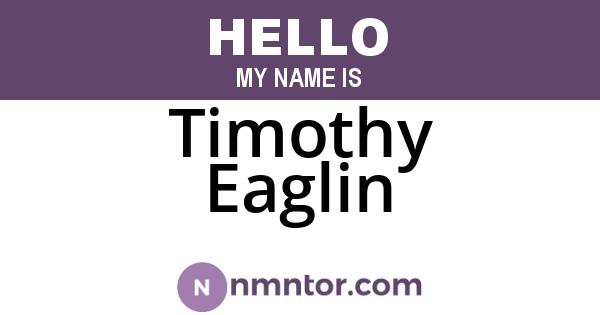 Timothy Eaglin