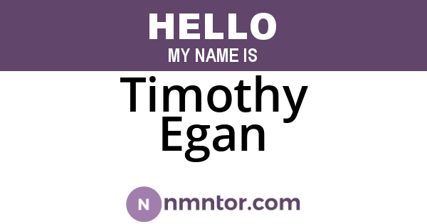 Timothy Egan