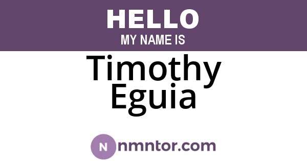 Timothy Eguia