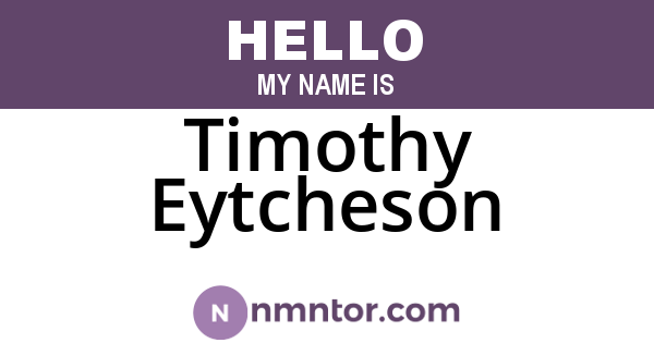 Timothy Eytcheson
